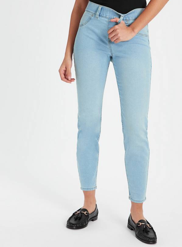 Light blue denim outlet jeggings